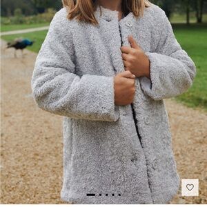 Mango Soft Gray Textured Jacket